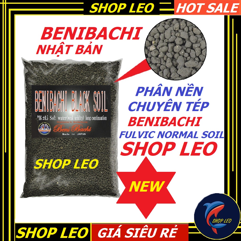 Phân nền chuyên tép cảnh Benibachi Fulic Normal Soil (Hạt to) - Giúp ổn định PH - phụ kiện tép cảnh-thủy sinh-shopleo