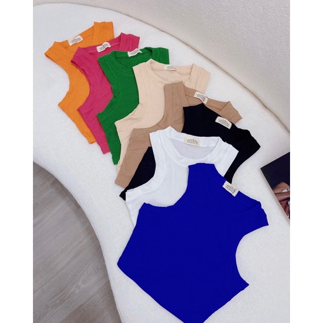 Áo Ba Lỗ Viền Lớn Chất Thun Gân Phong Cách Năng Động CC0020