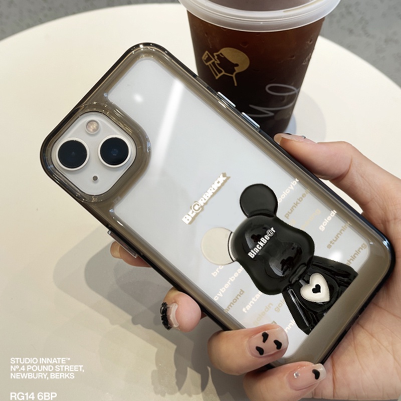 Ốp Điện Thoại TPU Silicon Mềm Trong Suốt Hình Gấu Cho IPhone 11 14 Pro Max 13 12 Pro XS Max X XR 7 8 6 6S Plus