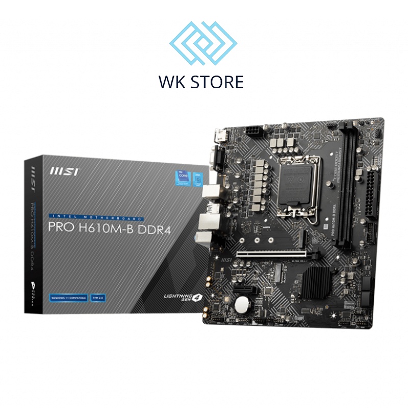 Bo mạch chủ MSI PRO H610M-B DDR4 chính hãng ( Bảo hành 3 năm )