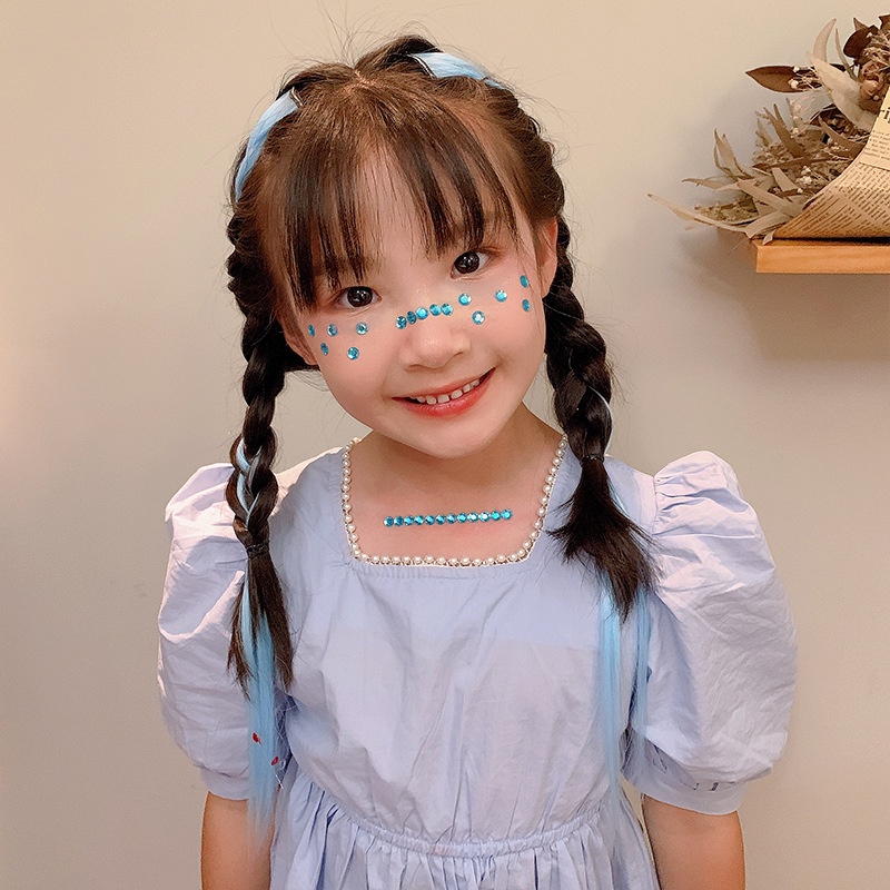 Bộ 280 Miếng Dán Acrylic Đính Kim Cương Pha Lê Lấp Lánh Trang Trí Phần Thưởng Cho Bé Gái