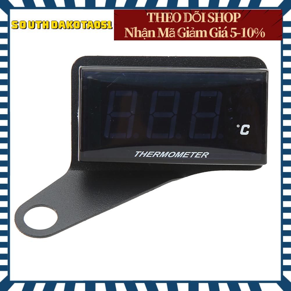 Southdakota051 Đa Năng Xe Máy DC12V Màn Hình LCD Siêu Mỏng Đồng Hồ Đo Nhiệt Độ Nước Với Bộ Cảm Biến 18 Mm Thay Thế Cho Suzuki