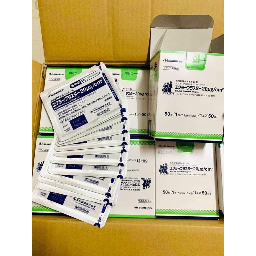 Miếng Dán Ép Sẹo Lồi ECLAR PLASTER Hisamitsu  Nhật Bản