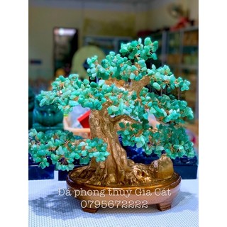 Cây tài lộc đá phong thuỷ 40cm Thach Anh kiểm định