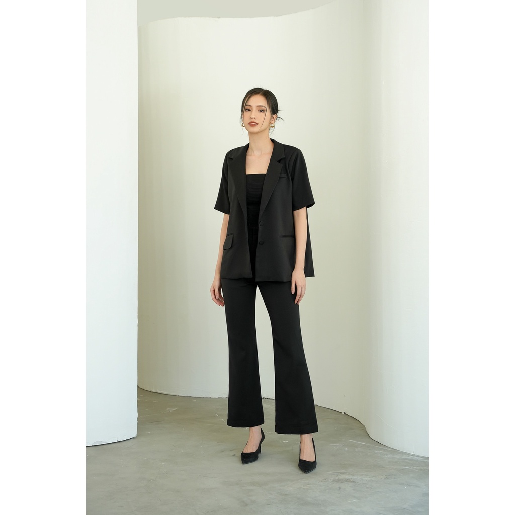 OLV - Áo khoác Black Short Sleeve Blazer