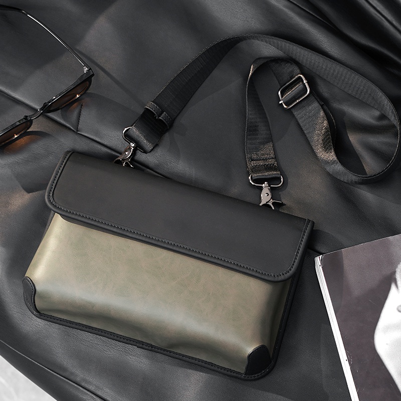 Túi Đeo Chéo Dáng Vuông Nhỏ Phong Cách Retro Thời Trang Trẻ Trung Cho Nam