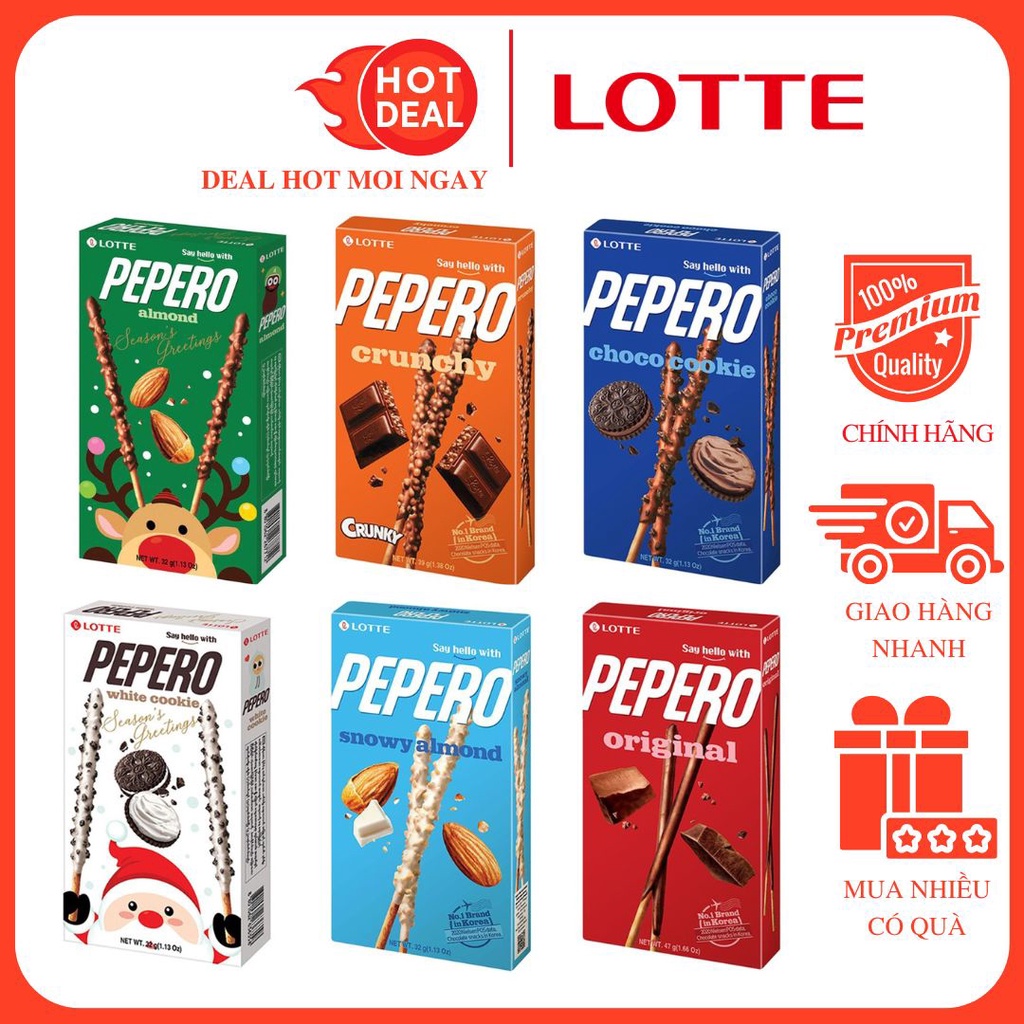 Bánh Que Lotte Pepero Cookie 32G