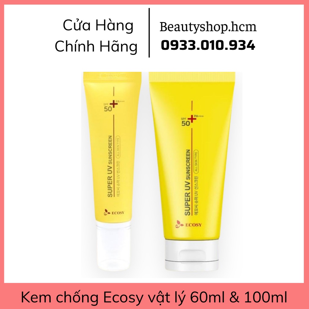 Kem Chống Nắng Ecosy /Ecotop kiềm dầu- chống thấm- bổ sung collagen - Ecosy Ecotop Sunblock