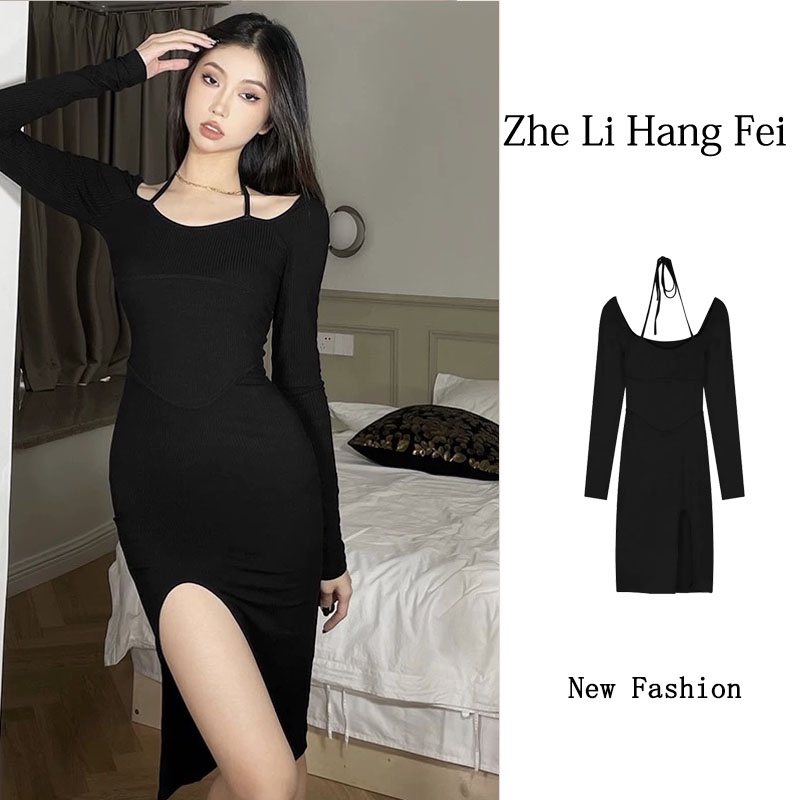 Đầm Hai Dây Màu Sắc Đơn Giản Quyến Rũ Cho Nữ