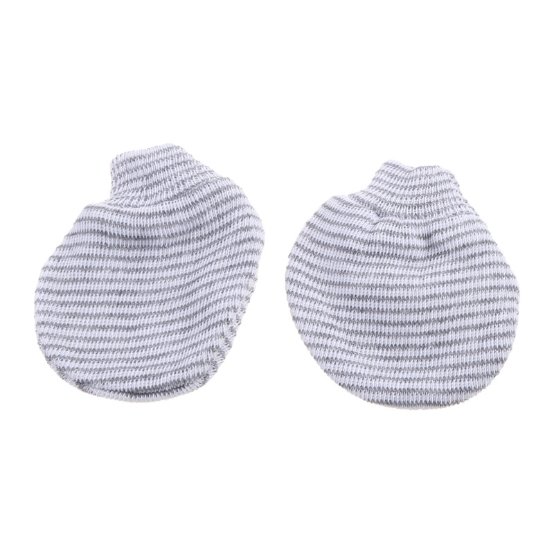 Set 3 Đôi Găng Tay Chống Ăn Mòn Bảo Vệ Mặt Dễ Thương Cho Bé Sơ Sinh