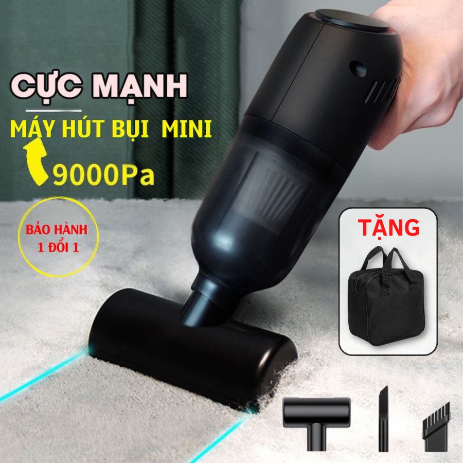 Máy hút bụi cầm tay mini, máy hút bụi không dây làm sạch nhà thiết kế sang trọng