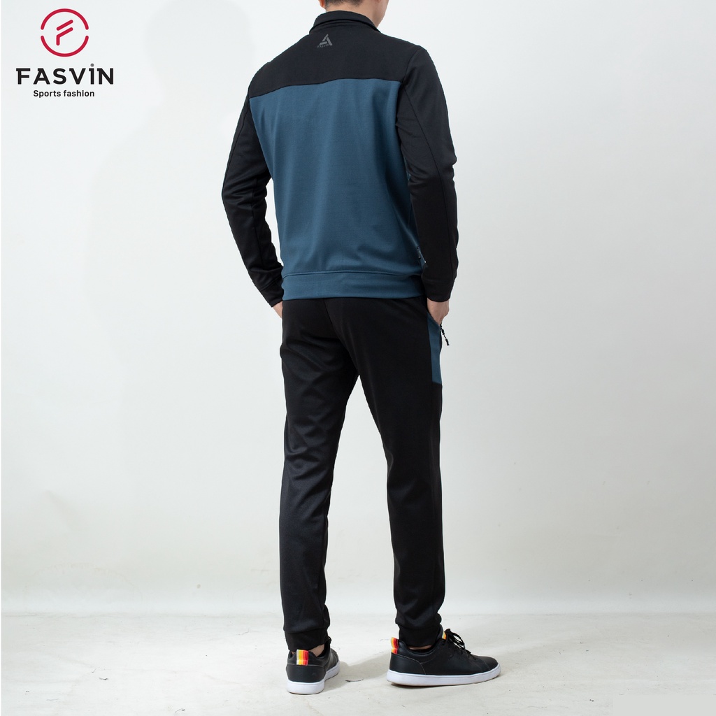Bộ quần áo thể thao nam Fasvin BT22552.SG vải thun dầy dặn co giãn thoải mái