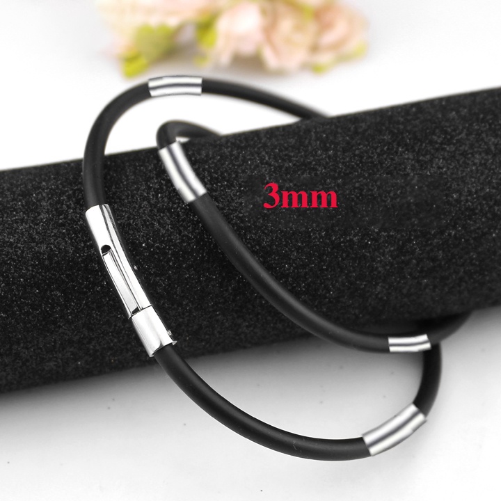 Dây cao su 3ly bọc khoen inox cao cấp phù hợp cho cả nam và nữ