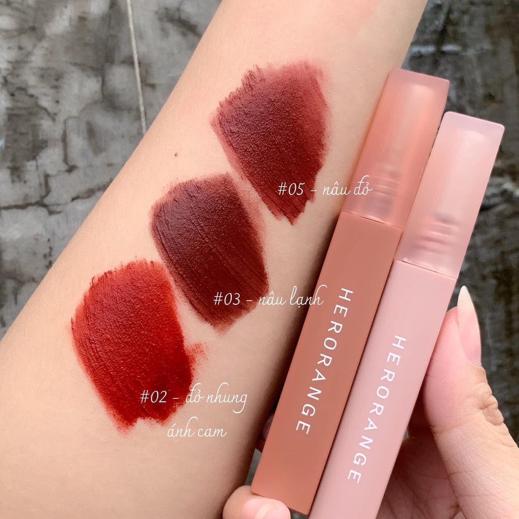 Son kem Herorange mềm mịn môi Chính Hãng nội địa Trung
