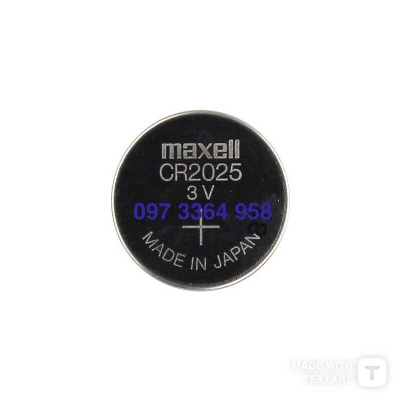 Pin Maxell CR2025 3V Lithium vỉ 5 viên