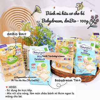 (Date: 3,4,5/2025 ) Bánh mì khô hữu cơ Babydream 7m+