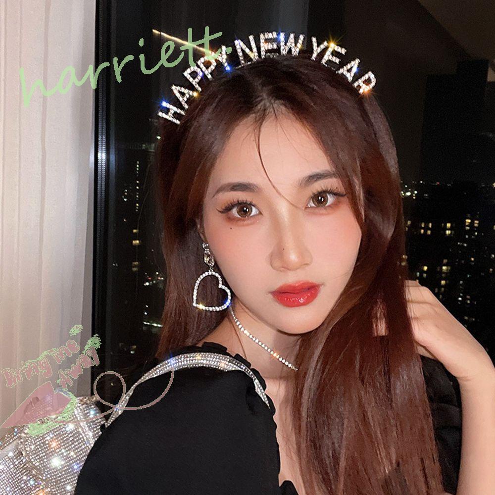 Băng Đô Cài Tóc In Chữ HAPPY New Year Phong Cách Hàn Quốc Sang Trọng