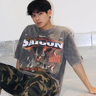 Áothun local band hades saigon spirit wash full tag hãng unisex nam nữ áo thun tay lỡ hades sài gòn washed hades sai gòn