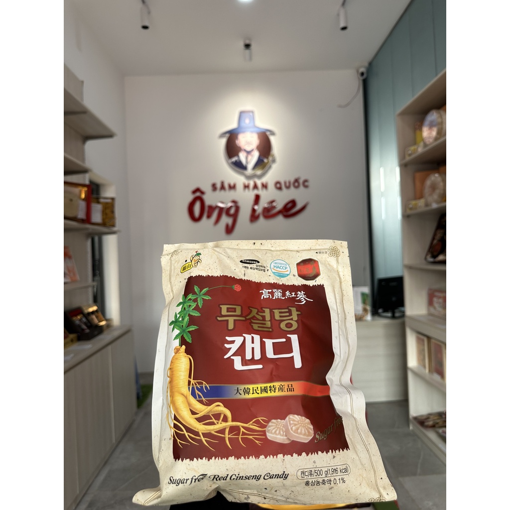Kẹo hồng sâm Hàn Quốc có đường, không đường 200g 300g 500g