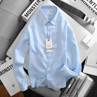 Áo sơ mi nam dài tay ZR xuất Áo sơ mi nam dài tay Basic vải không nhăn cao cấp Avocado