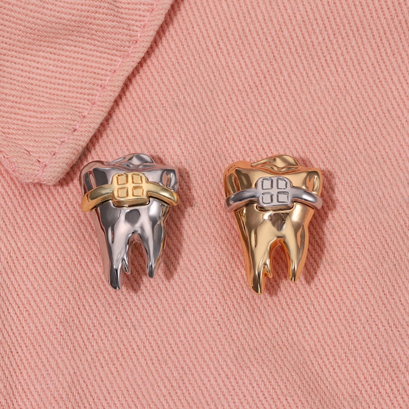 Ghim cài áo MISS ZOE kiểu chiếc răng độc đáo thời trang