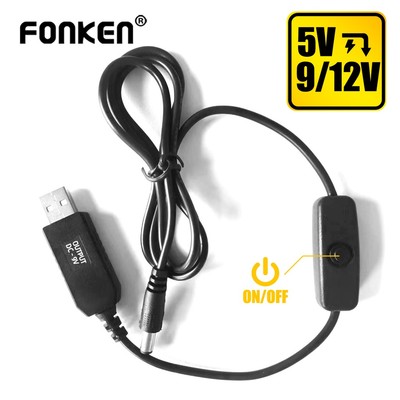Cáp chuyển đổi FONKEN 5V sang 9V / 12V USB cao cấp