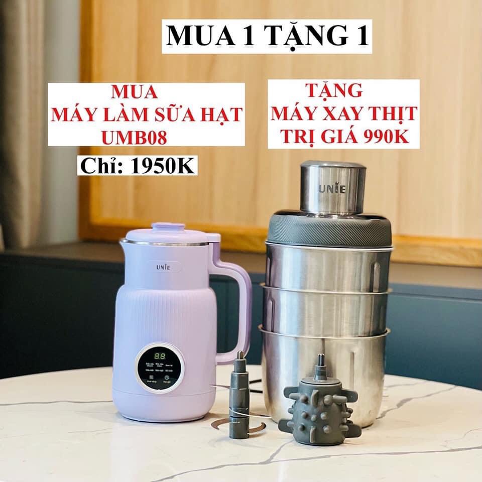 Máy Xay Thịt, Máy Xay Đa Năng UNIE UE-226 - 3 Cối Inox 304 - 2 Lưỡi Xay