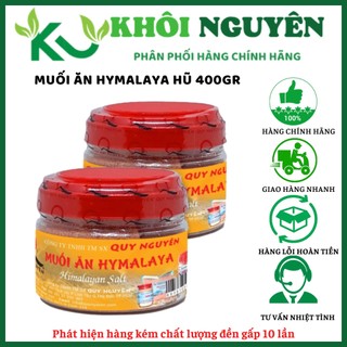 Muối ăn, muối hồng Hymalaya Quy Nguyên hũ 400g