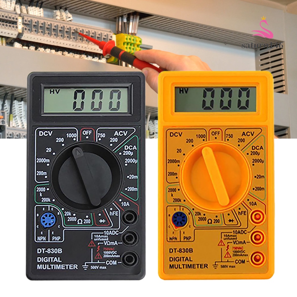 Đồng Hồ Năng Kỹ Số DT830B Màn Hình LCD Thị Ampe Kế Ohm