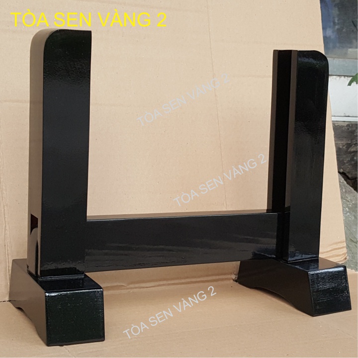 Khung ảnh thờ, giá đỡ khung hình thờ sơn màu đen trơn không in, có nhiều kích thước