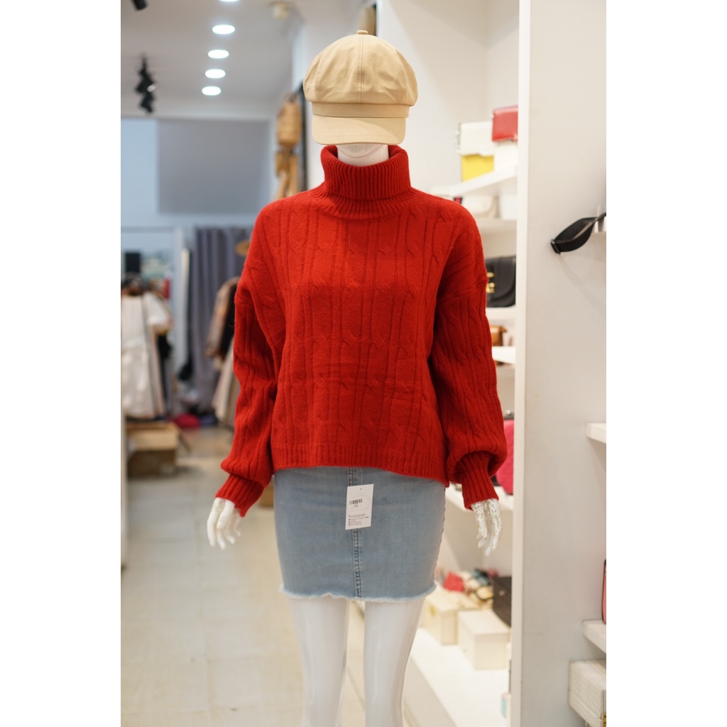 Áo Len Cổ Lọ Thừng 929