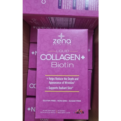 Collagen dạng nước  Zena Nutrition Liquid Collagen + Biotin