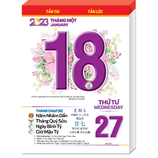 Khánh treo lịch tết, bìa treo lịch Cá Chép Lộc loại siêu đẹp