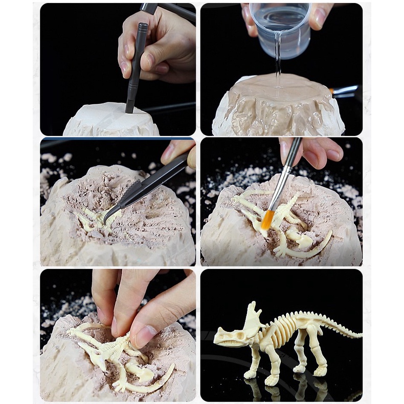 DIY ĐỒ CHƠI SÁNG TẠO,TRUY TÌM KHỦNG LONG HÓA THẠCH, THỜI KỶ NGUYÊN CÁCH TẠO NÚI LỬA PHUN TRÀO.