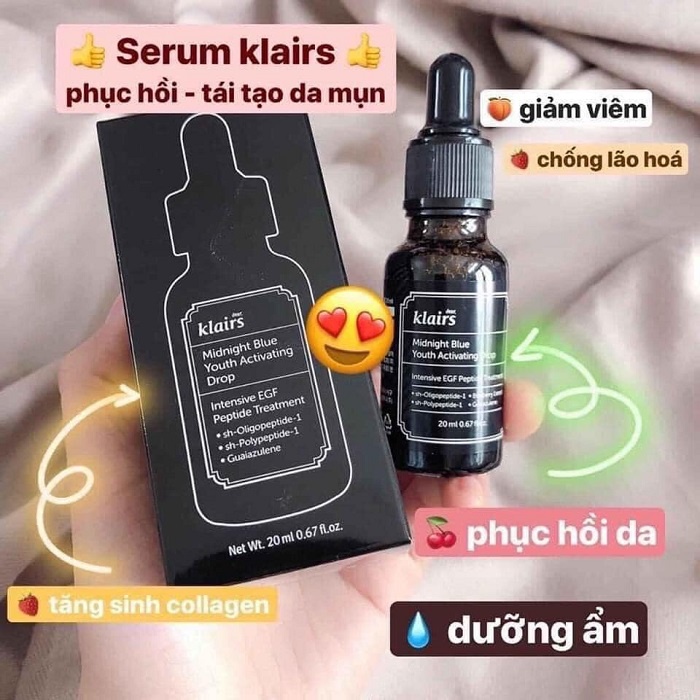 Tinh chất hồi phục da Dear Klairs Midnight Blue Youth Activating Drop 20ml