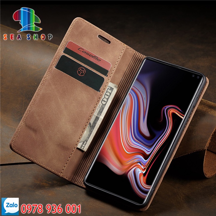 Bao da Samsung S21 Cao cấp - Thiết kế dạng ví sang trọng -Phong cách Da lộn - Có ngăn cài thẻ - tiên mặt