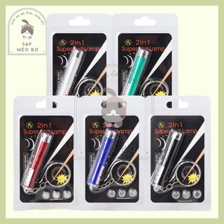Đồ chơi đèn laser cho mèo - Đèn laze 2IN1 cho chó mèo vui chơi
