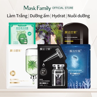 MASK FAMILY Mặt nạ trắng da dưỡng ẩm làm trắng trẻ hóa và chăm sóc da mặt