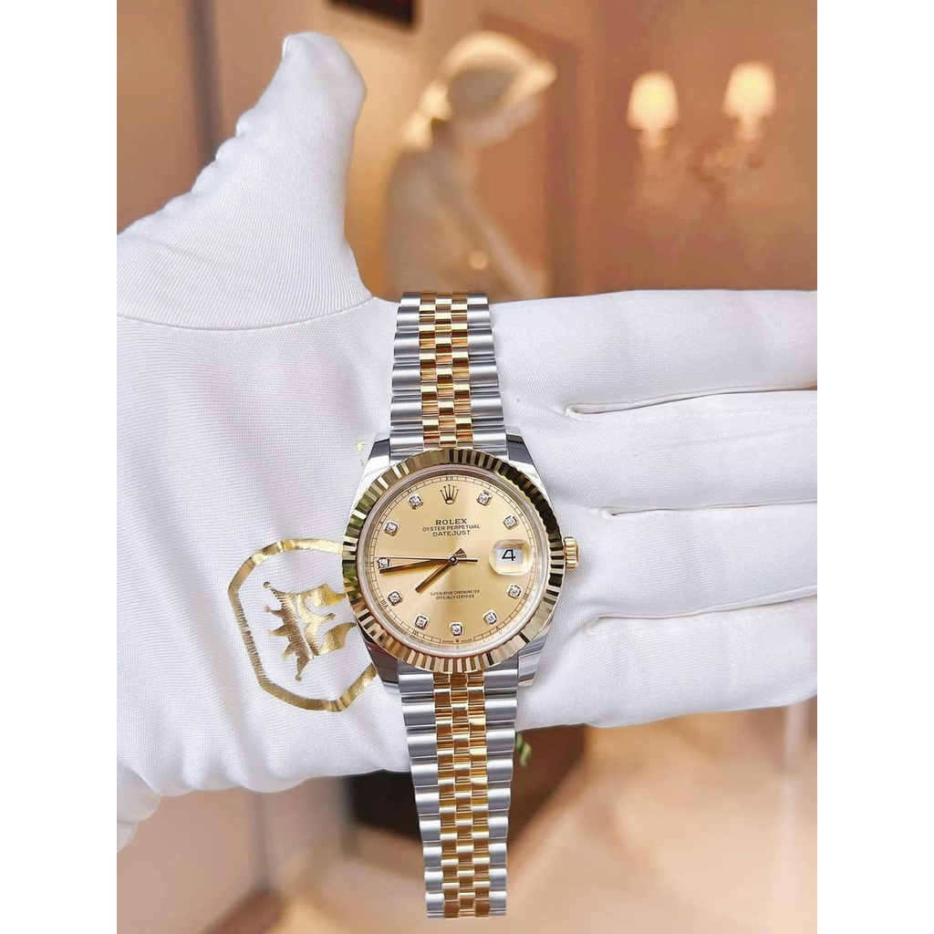 Đồng hồ đeo tay nữ, đồng hồ nữ ROLEX Ngọc Trinh full box cao cấp, đính kim cương nhân tạo, siêu sang, chống thấm nước