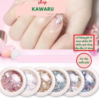 Bột kim tuyến trang trí móng tay 3d lấp lánh kawaru