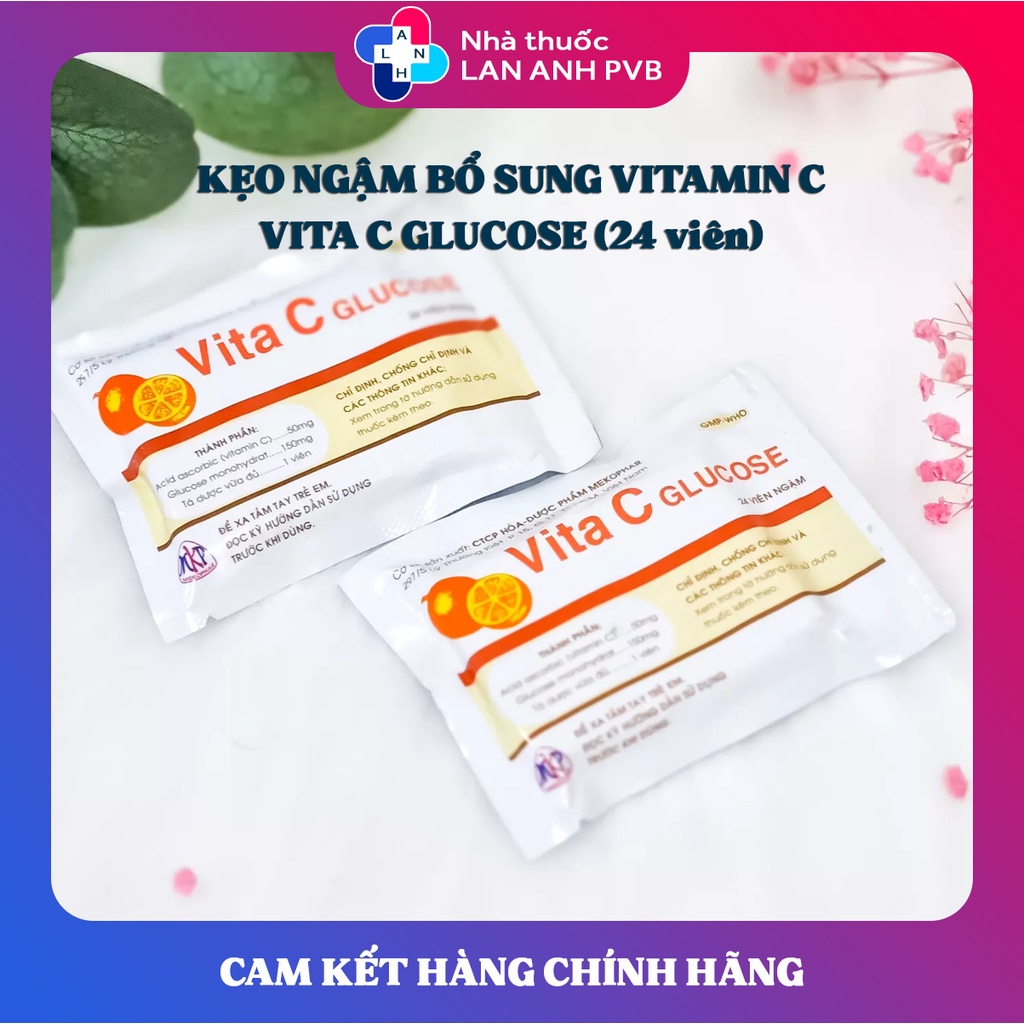 Kẹo cam tuổi thơ Vita C (24 viên) - Giúp bổ sung vitamin C, tăng đề kháng cho bé.
