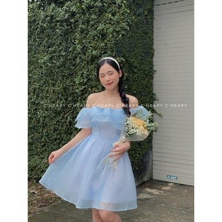 Đầm trê vai màu xanh xinh như công chúa bigsize dự tiệc (thời trang bigsize vicky.g anitagreen) - NQ1222