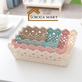 Rổ nhựa đựng đồ đa năng, rổ đựng quần áo, rổ đựng đồ cá nhân, đồ văn phòng phong cách Hàn Quốc nhập khẩu cao cấp