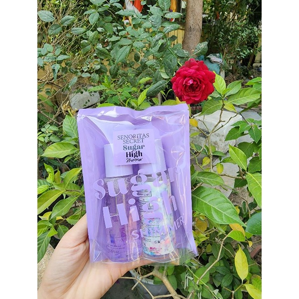 Sét 2 Chai Xịt Thơm Body Mist Victoria Cake, Candy, Sugar, Fruit 1 chai thường, 1 chai nhũ