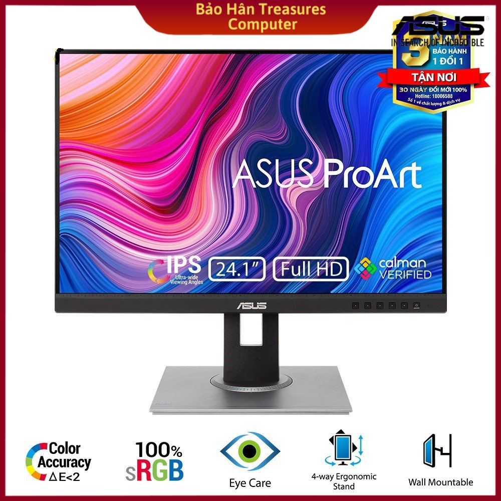Màn hình máy tính Asus ProArt PA248QV 24.1 inch IPS FHD Chuyên Đồ Họa Hàng Chính Hãng