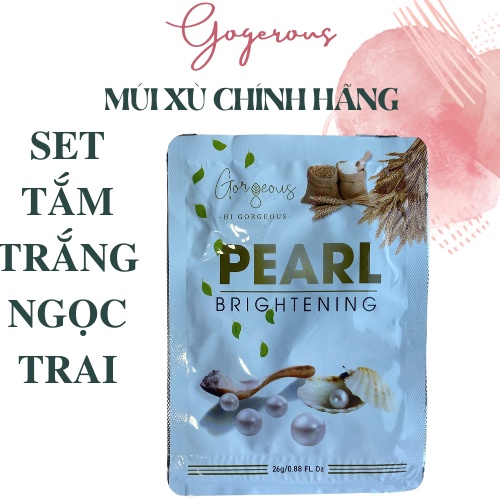 Set tắm trắng ngọc trai Múi Xù Gogerous dưỡng trắng da