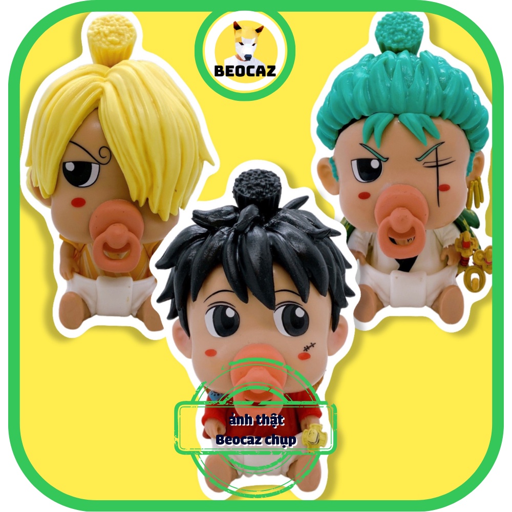 Mô Hình One Piece Đảo Hải Tặc Monkey D Luffy trang trí dễ thương Sanji Zoro chibi cute quà tặng sẵn Tiệm Đồ Chơi Beocaz