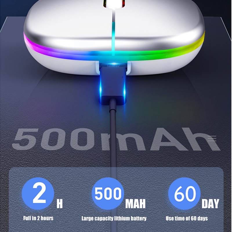Chuột không dây Bluetooth A2 ,Chuột Máy Tính Không Dây,Dùng Pin Sạc,Click Không Gây Tiếng Ồn,Khoảng Cách Tín Hiệu 10-20M