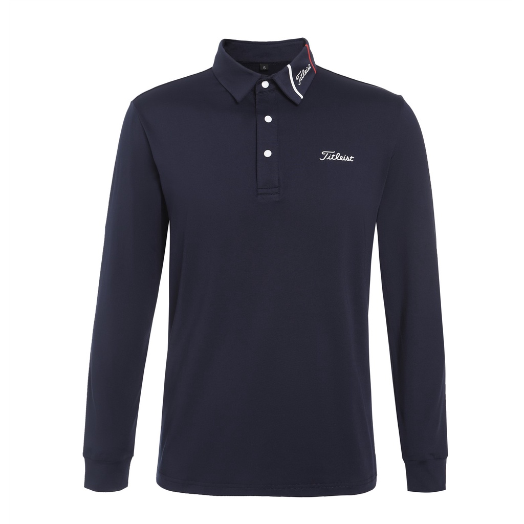 Áo Thun Đánh Golf Tay Dài Thoáng Khí Phong Cách Hàn Quốc Thời Trang Thu Đông Mới Cho Nam 2258