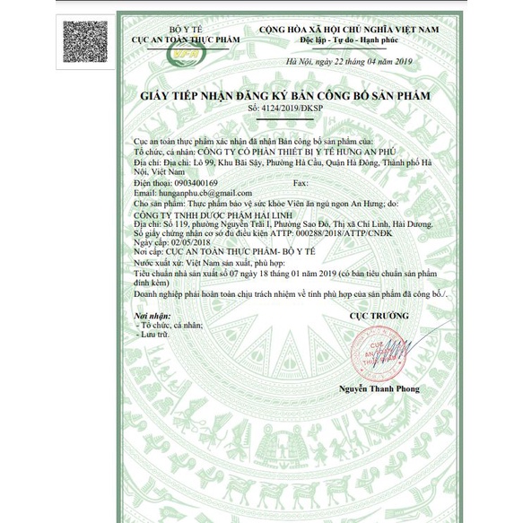 Viên uống tăng cân ăn ngủ ngon An Hưng  - sỉ từ 2 hộp